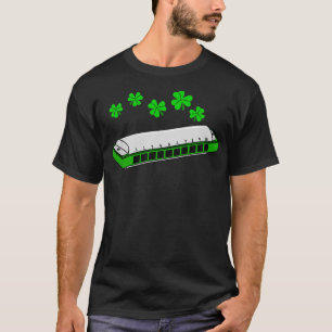 Harmonika St Patricks Day Harmonikaspieler Irische T-Shirt