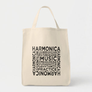 Harmonika-Typografie Tragetasche