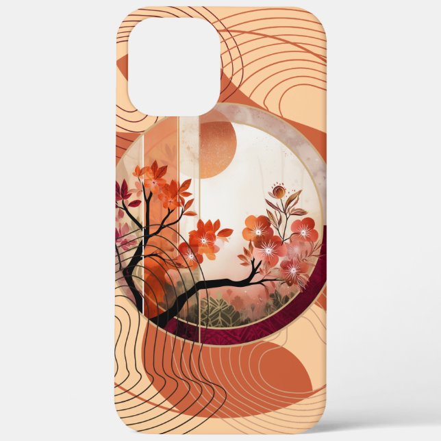 Harmonious Orange Blossom Circles Case-Mate iPhone Hülle (Rückseite)