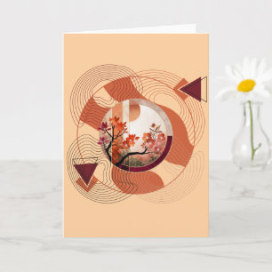 Harmonious Orange Blossom Circles Karte
