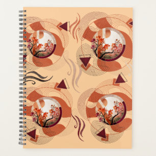 Harmonious Orange Blossom Circles Planer
