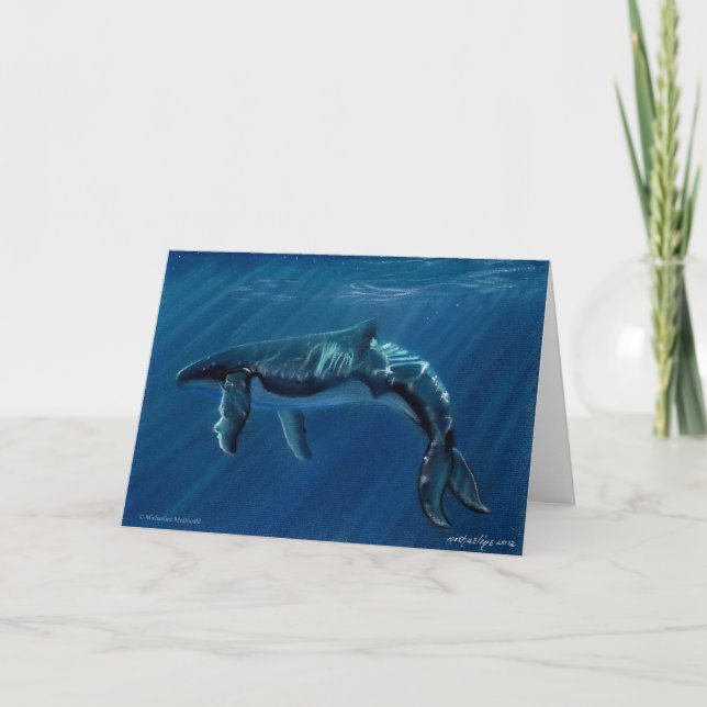 Harmonische Humpback Whale Grußkarte Karte (Vorderseite)