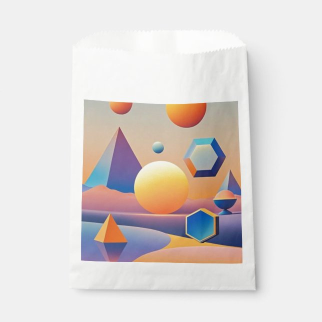 Harmonische Mischung von Texturen, Gradienten Geschenktütchen (Vorderseite)