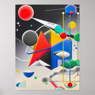 Harmonische Mischung von Texturen, Gradienten Poster