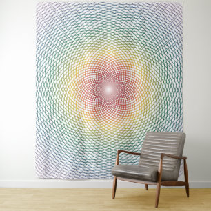 Harmonische Torus-Serie (Lichtspektrum) Wandteppich