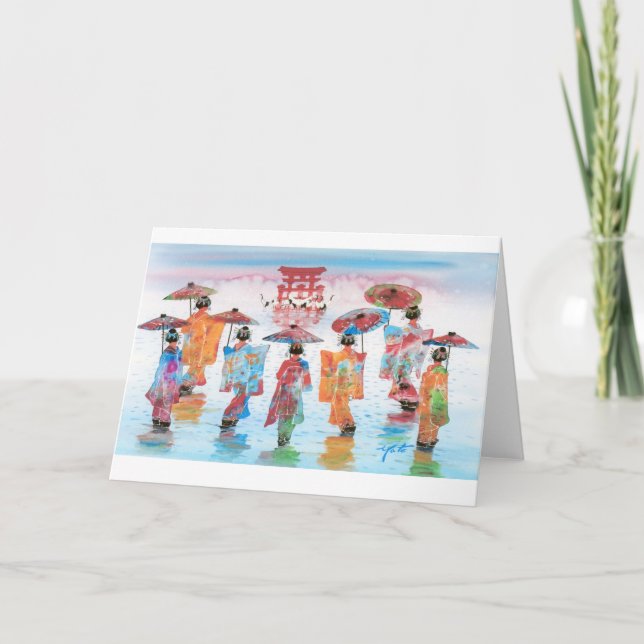 HARMONISCHER ANTRAG, JAPANISCH GEISHA KARTE (Vorderseite)