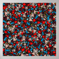 Harmonisches Chaos, lebendiges Abstract Design