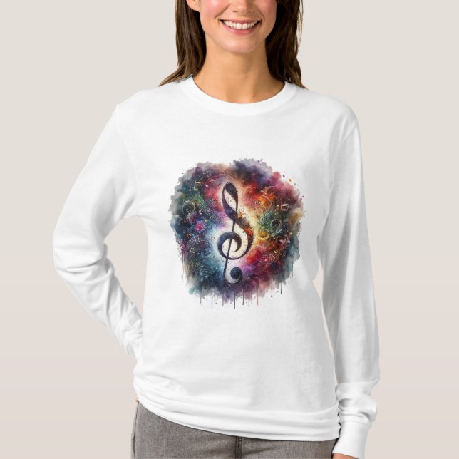 Harmonisches Melodies T - Shirt Design (Vorderseite)