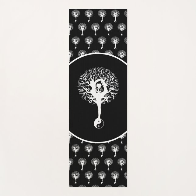 Harmony & Balance Yin Yang Tree of Life Yogamatte (Vorderseite)