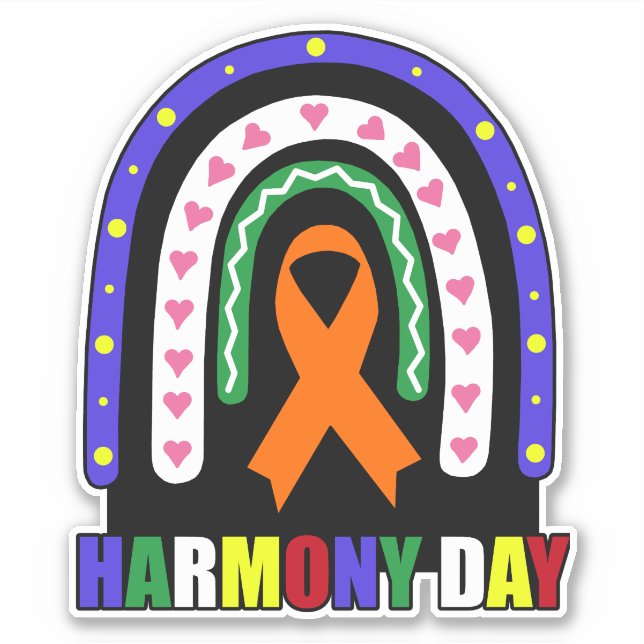 Harmony Day Australia Aufkleber (Vorderseite)