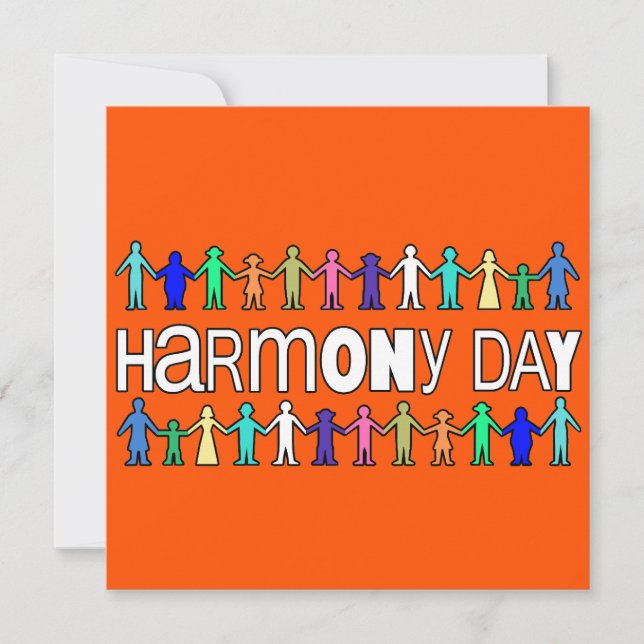 Harmony Day Australia  Einladung (Vorderseite)