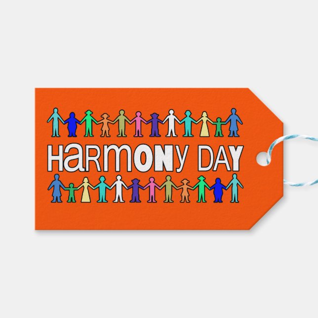 Harmony Day Australia  Geschenkanhänger (Vorderseite (Horizontal))