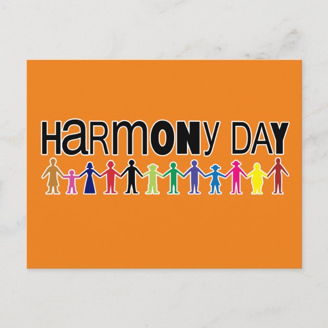Harmony Day, Australien Postkarte (Vorderseite)