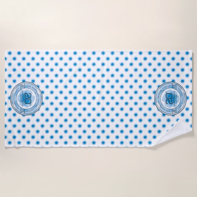 Harmony Dental 20th Anniversary Beach Towel Strandtuch (Vorderseite)