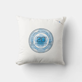 Harmony Dental 20th Anniversary Throw Pillow Kissen