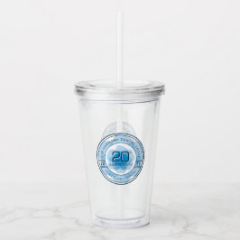Harmony Dental 20th Anniversary Tumbler with Straw Acryltrinkbecher