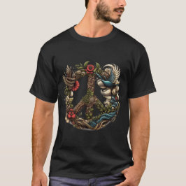 Harmony Enthüllt: Der ॐ Frieden Mandala T-Shirt