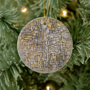 Harmony Enthüllt: Piet Mondrian's Tableau Nr. 2 Keramik Ornament