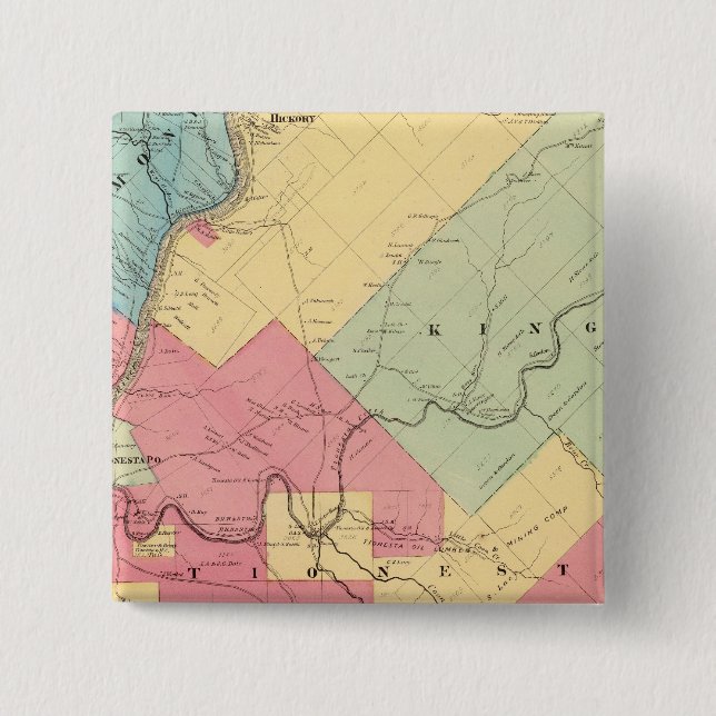 Harmony, Hickory, Kingsley, Tionesta Townships Button (Vorderseite)