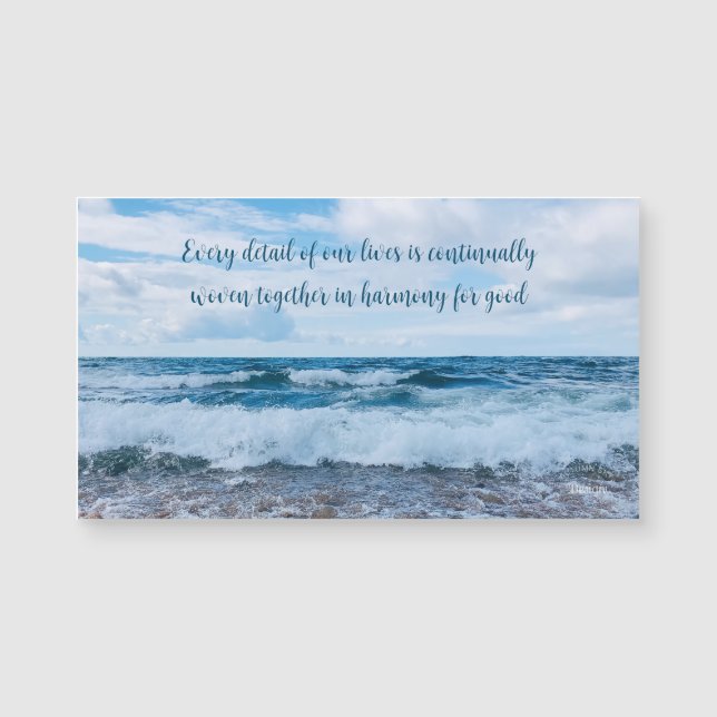 Harmony Inspirational Beach Fotografy Magnet (Vorderseite)