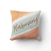 Harmony Pale Terracotta Streifenkissen Kissen
