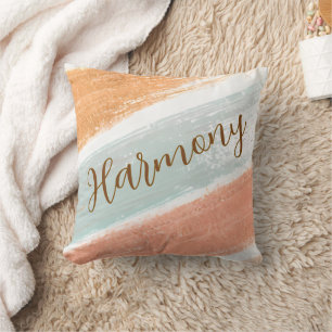 Harmony Pale Terracotta Stripe Jeu Oreiller