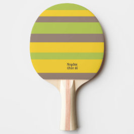 Harmony Stripes Lines Brown Yellow Green Tischtennis Schläger