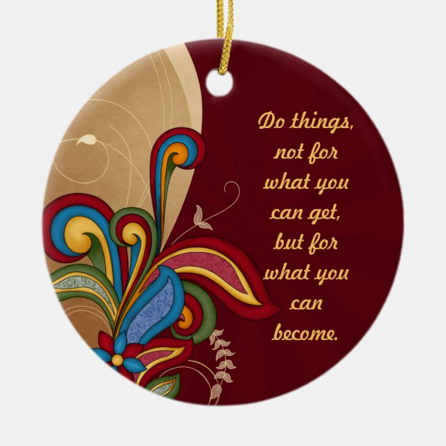 Harmony Swirl Affirmation Ornament (Vorne)