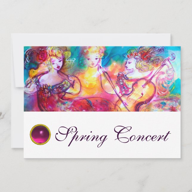 HARMONY TRIO SPRING MUSIC CONCERT EINLADUNG (Vorderseite)