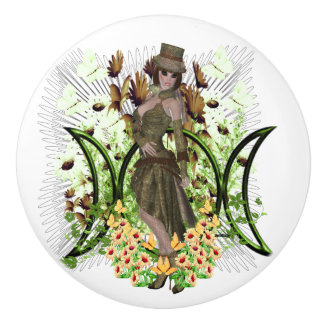 Harmony Triple Moon Design Keramikknauf