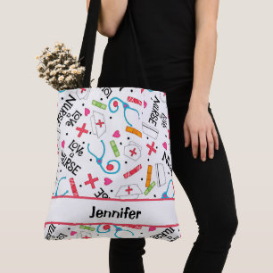 Harnblasenmedizin Weiße Bezeichnung Personalisier Tasche