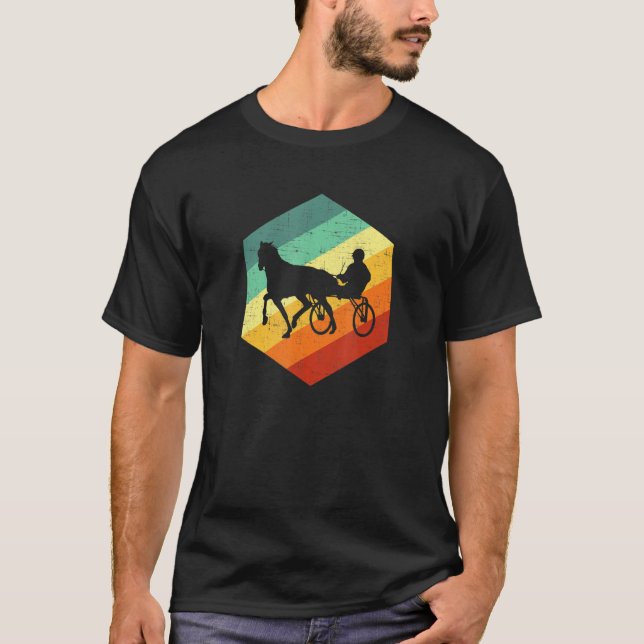 Harness Horse Retro Horse Harness Race T-Shirt (Vorderseite)