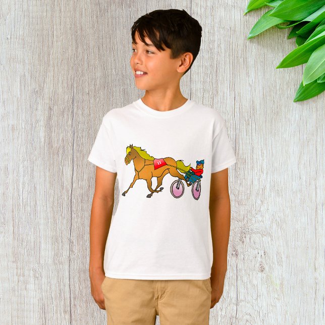 Harness Racing Pferd und Fahrer T-Shirt (Von Creator hochgeladen)