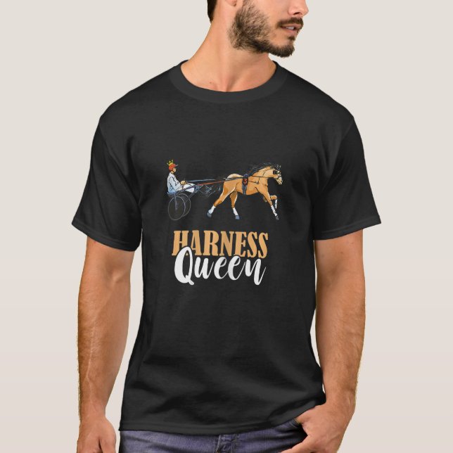Harness Racing Queen Racer Crown Trotting Ho T-Shirt (Vorderseite)