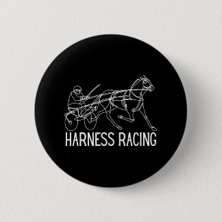 Harness Racing Standardpferd Sulky Pferd Button