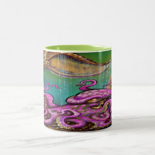 Harnoktopus Zweittonkaffee-Tasse Zweifarbige Tasse