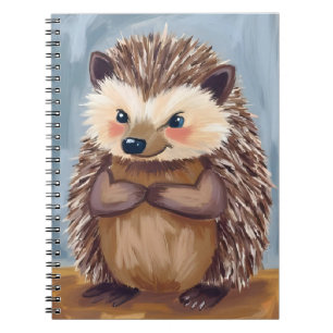 Harold der Igel Süßes Tier Wasserfarbe Notizblock