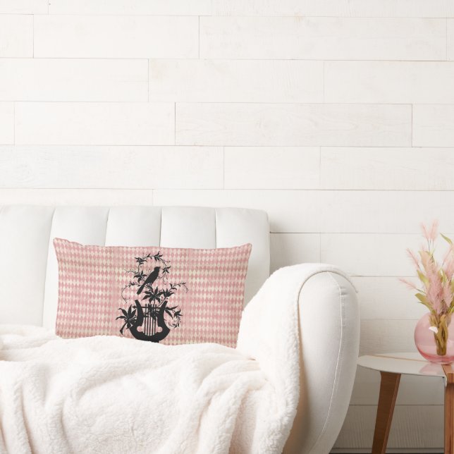 Harp Bird & Coussin de diamant rose (Canapé)