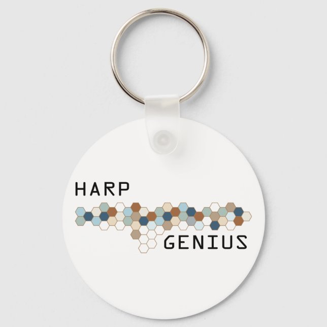 Harp Genius Schlüsselanhänger (Vorderseite)