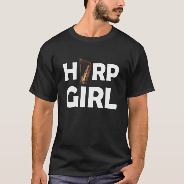Harp Girl 3 T-Shirt (Vorderseite)