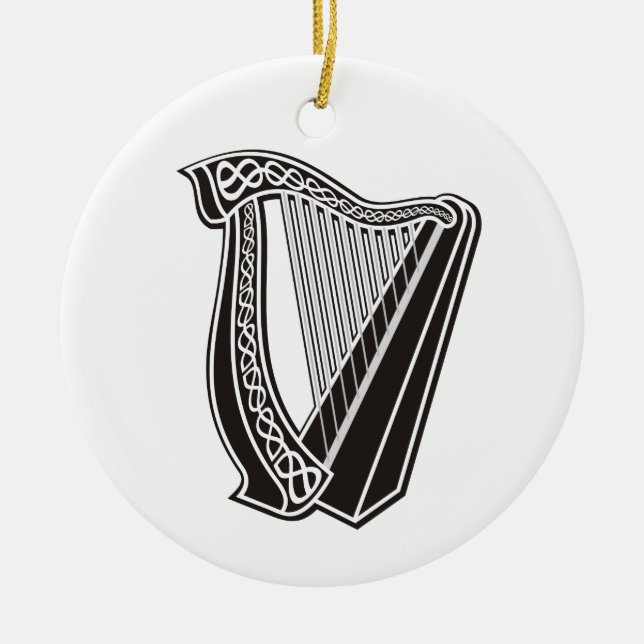 Harp Icon Keramik Ornament (Vorne)