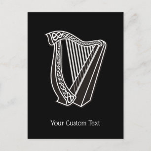 Harp Icon Postkarte