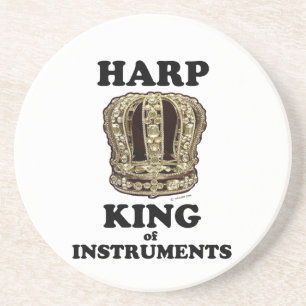 Harp King of Instruments Getränkeuntersetzer