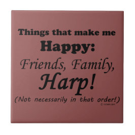 Harp macht mich glücklich fliese