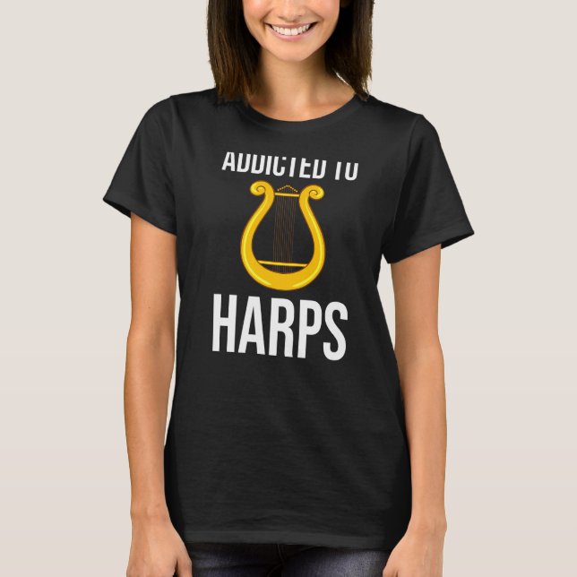 Harp Music Instrument Player Beginner Lesson   T-Shirt (Vorderseite)