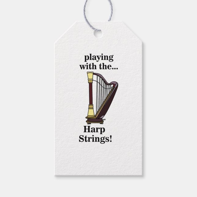 Harp Musical Instrument Harp Geschenkanhänger (Vorderseite)