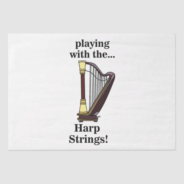 Harp Musical Instrument Harp Seidenpapier (Vorderseite)