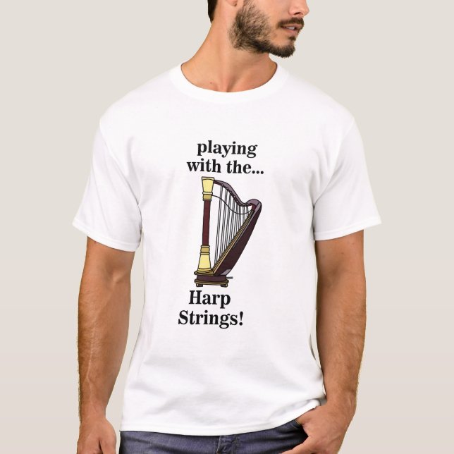 Harp Musical Instrument Harp T-Shirt (Vorderseite)