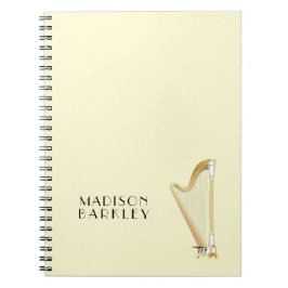 Harp Musician Music Teacher Notizblock