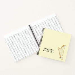 Harp Musician Music Teacher Notizbuch